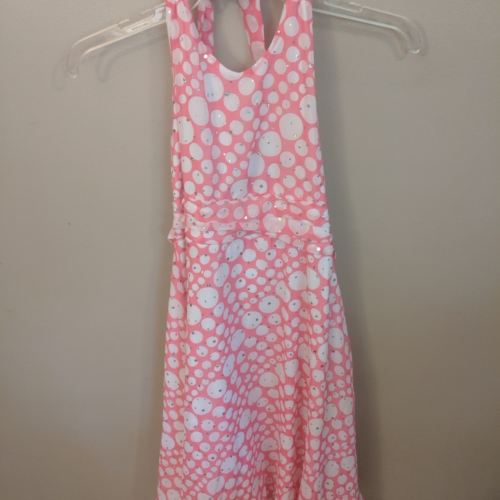 Halter neck girls dressy dress sz 16